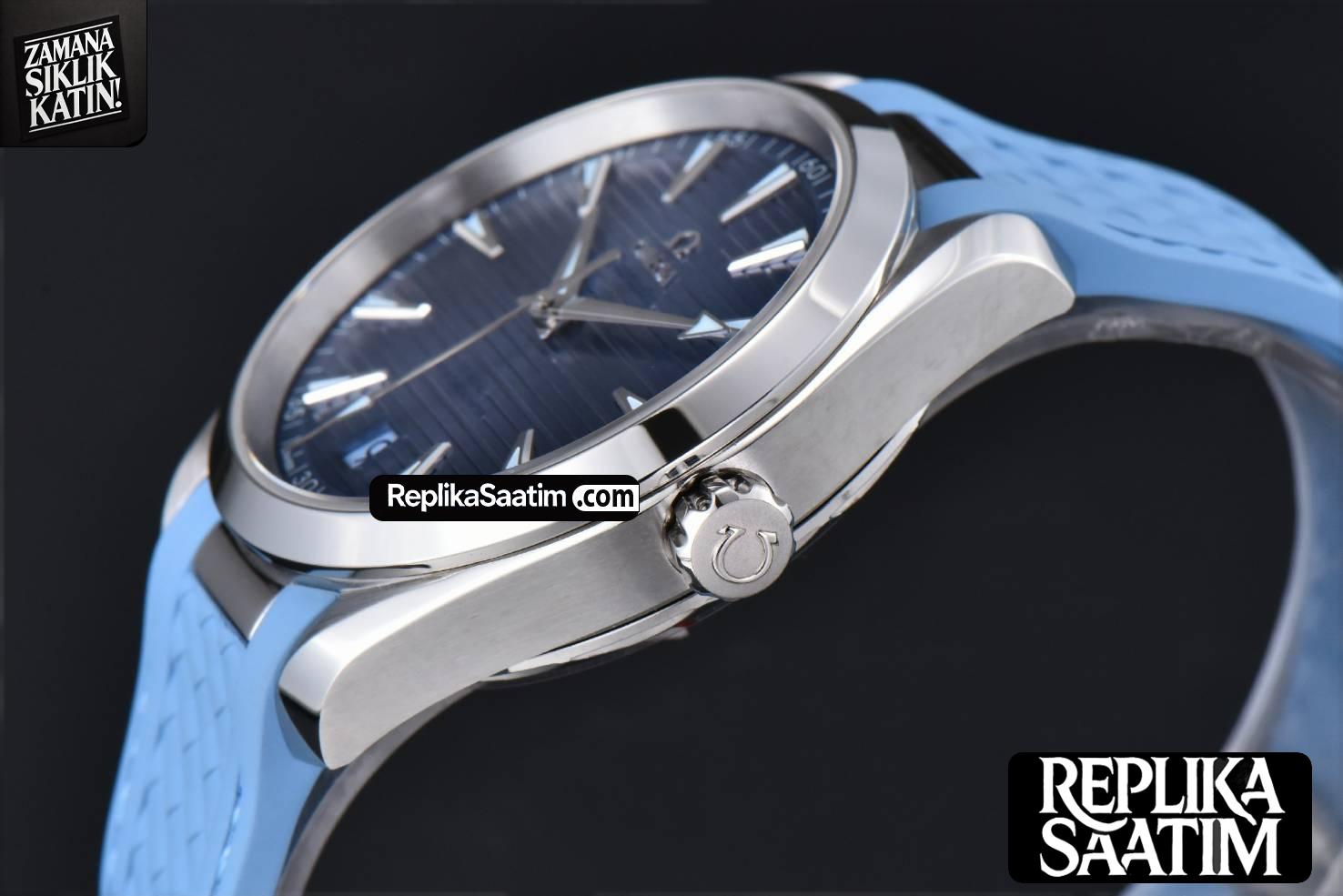 Aqua Terra 150m 41mm VSF Summer Blue Dial Rubber Strap A8900 -10