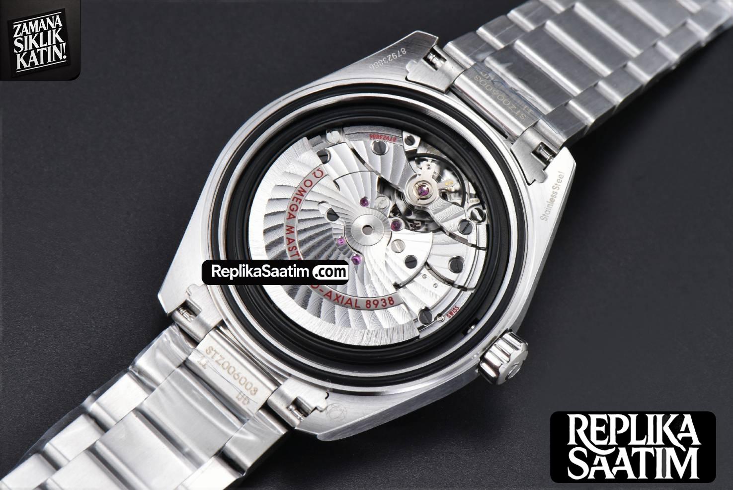 Aqua Terra 150m GMT Worldtimer 43mm VSF Ice Blue Dial SS Bracelet A8938 -21