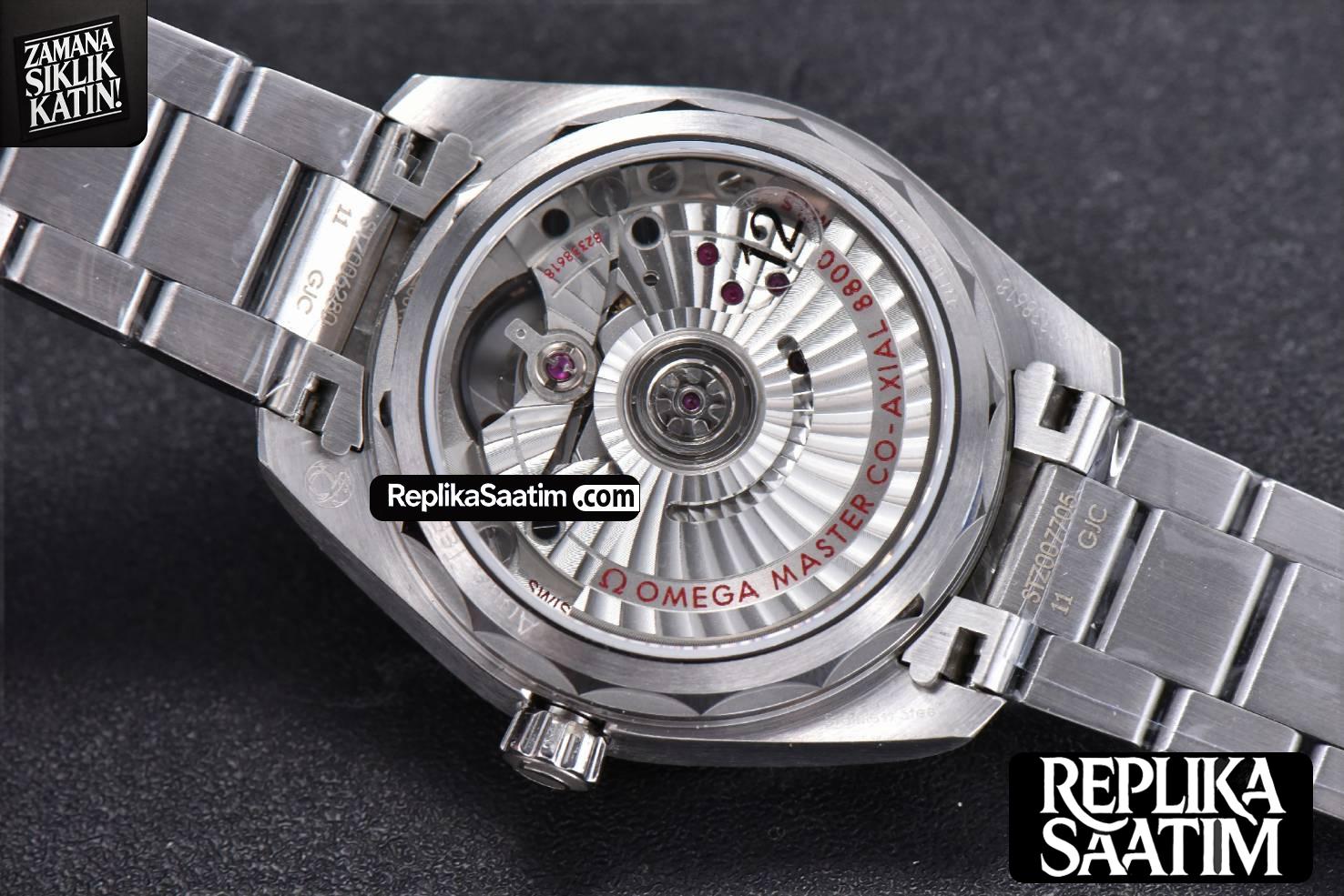 Aqua Terra 150M Ladies VSF 34MM White Wave Dial Silver Marker SS Bracelet A8800 -17