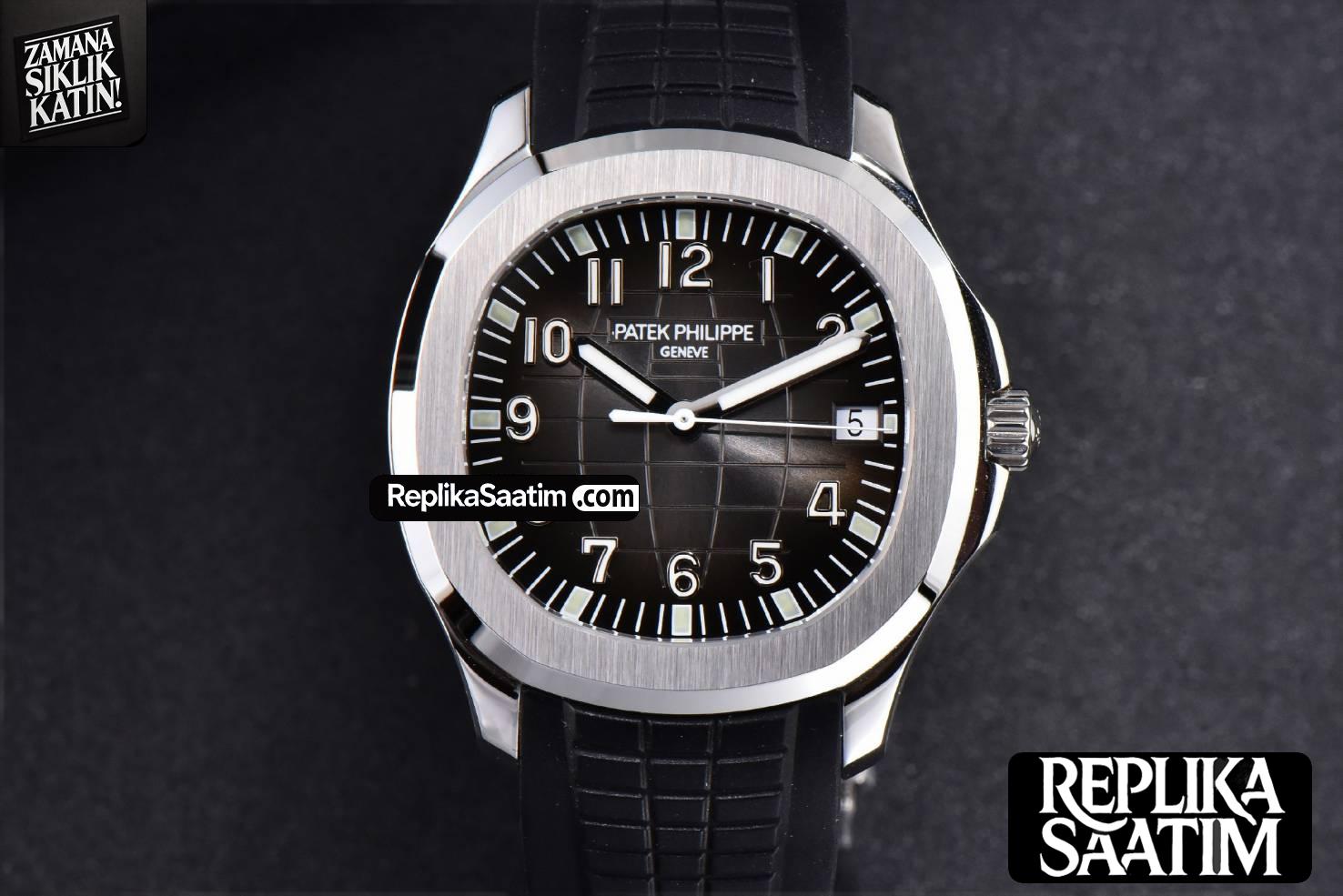 Aquanaut 5167 40mm 3KF Black Dial Black Rubber Strap A330 V3 -01