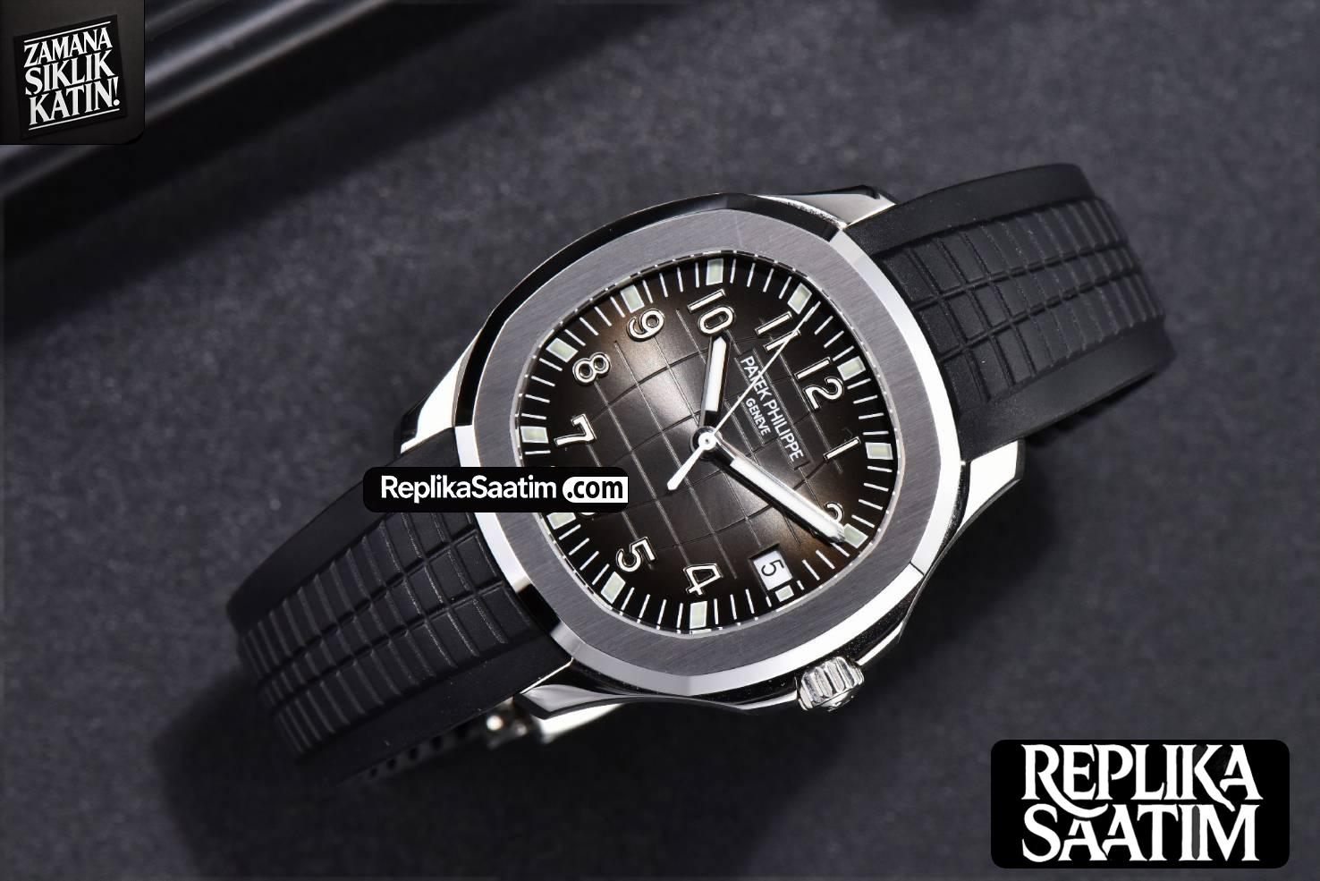 Aquanaut 5167 40mm 3KF Black Dial Black Rubber Strap A330 V3 -23