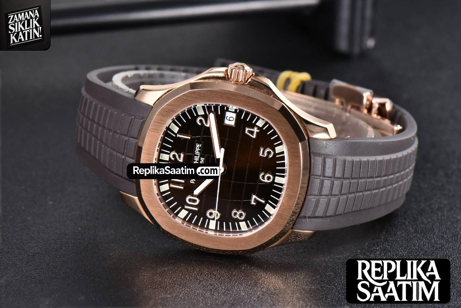 Aquanaut 5167 40mm RG 3KF Brown Dial Brown Rubber Strap A330 V3 -13