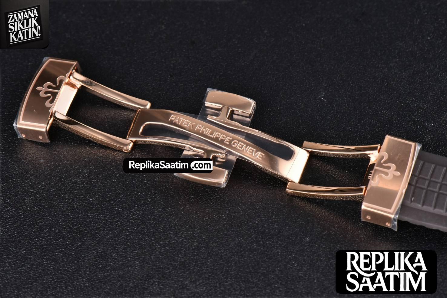 Aquanaut 5167 40mm RG 3KF Brown Dial Brown Rubber Strap A330 V3 -15