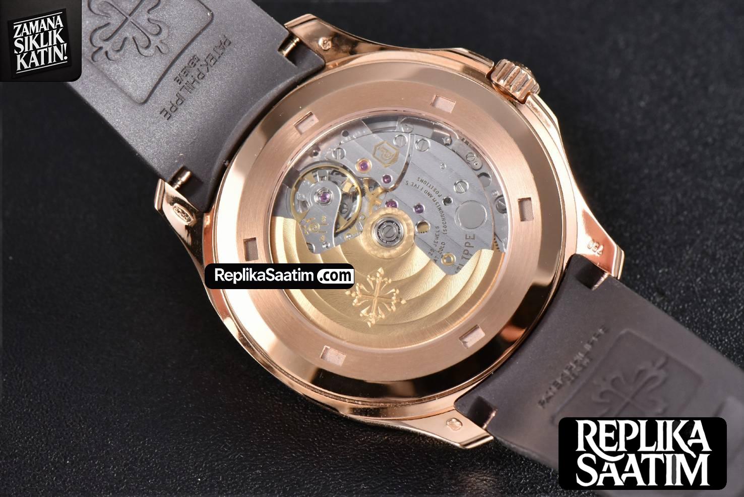 Aquanaut 5167 40mm RG 3KF Brown Dial Brown Rubber Strap A330 V3 -22