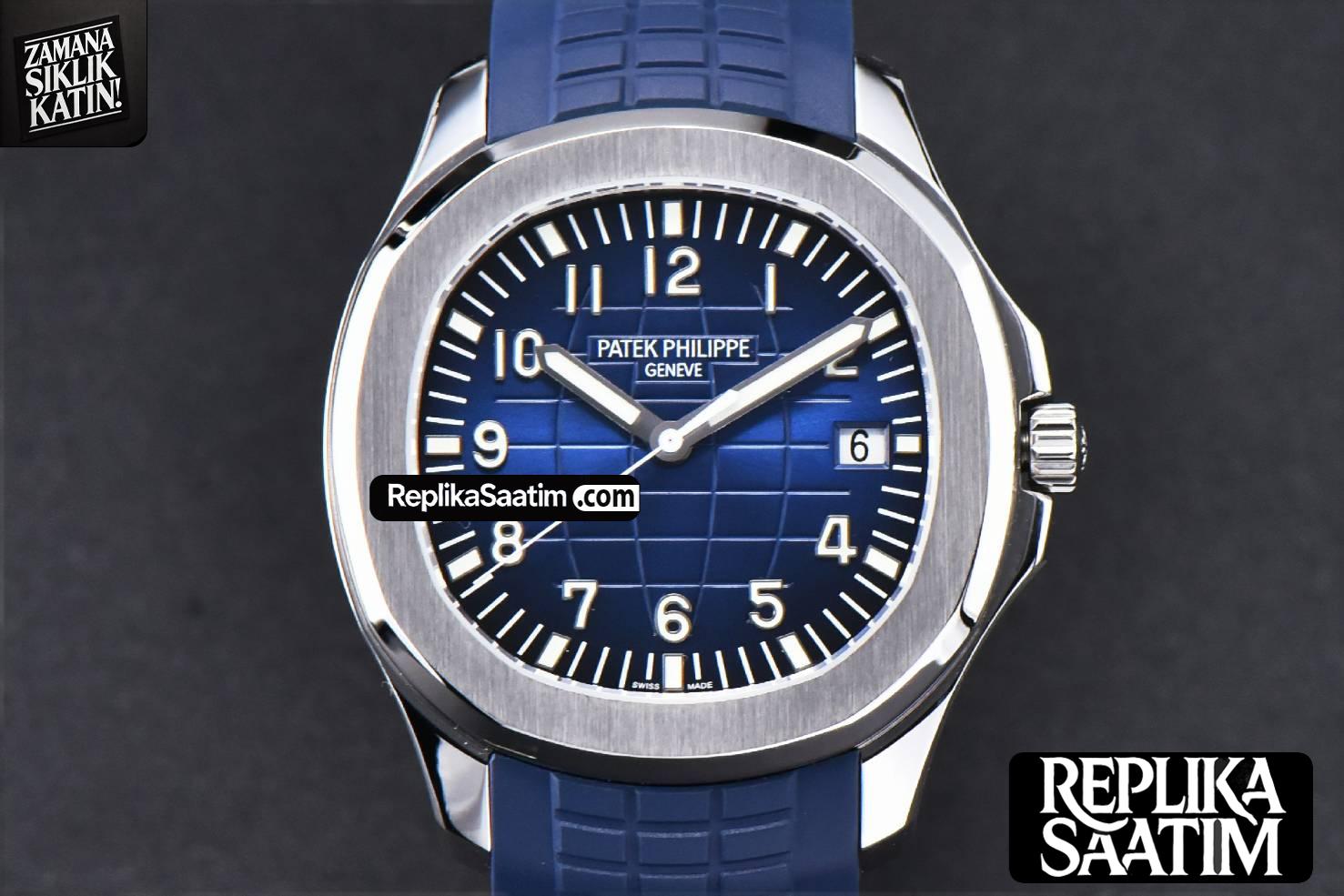 Aquanaut 5168 42mm ZF Blue Dial Blue Rubber Strap A324 -01