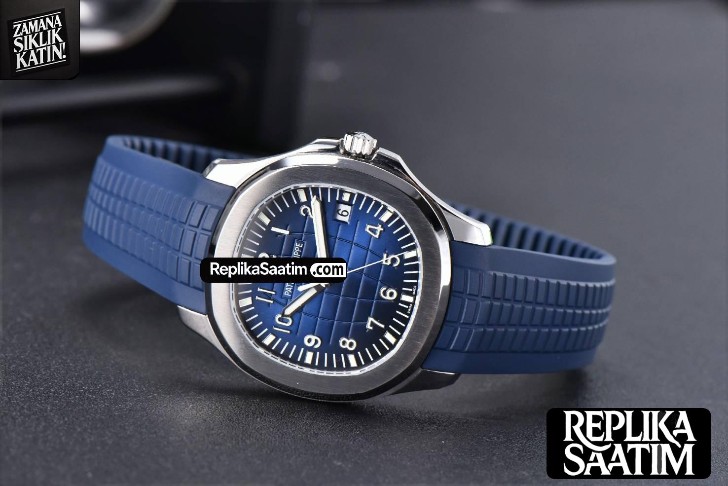 Aquanaut 5168 42mm ZF Blue Dial Blue Rubber Strap A324 -10