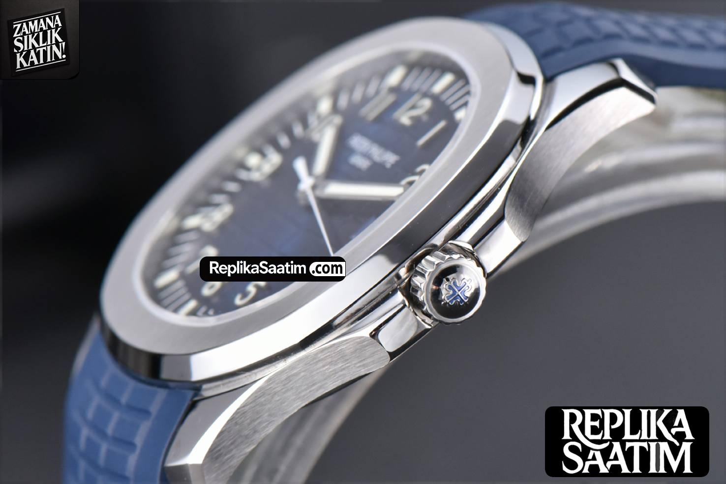 Aquanaut 5168 42mm ZF Blue Dial Blue Rubber Strap A324 -12