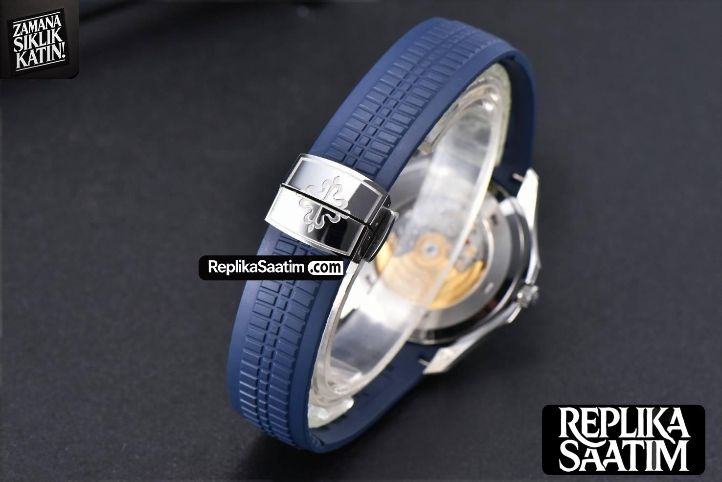 Aquanaut 5168 42mm ZF Blue Dial Blue Rubber Strap A324 -25