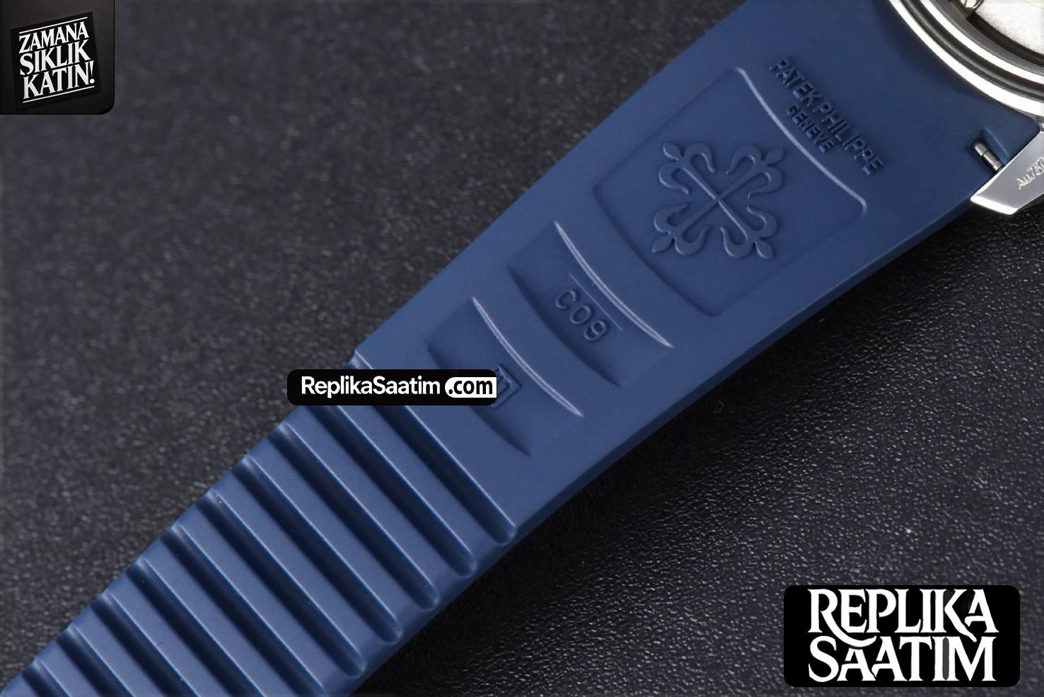 Aquanaut 5168 42mm ZF Blue Dial Blue Rubber Strap A324 -28