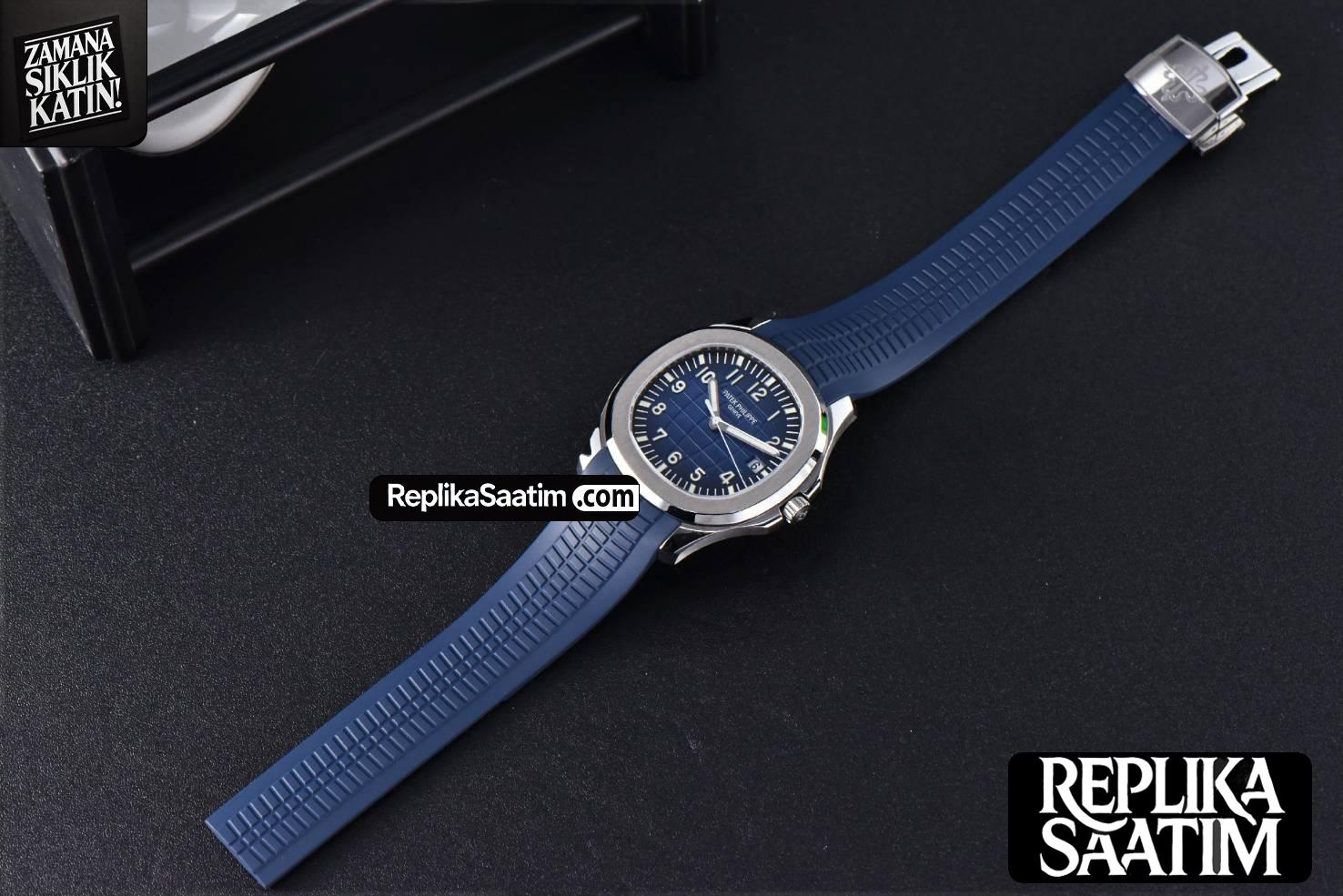 Aquanaut 5168 42mm ZF Blue Dial Blue Rubber Strap A324 -29