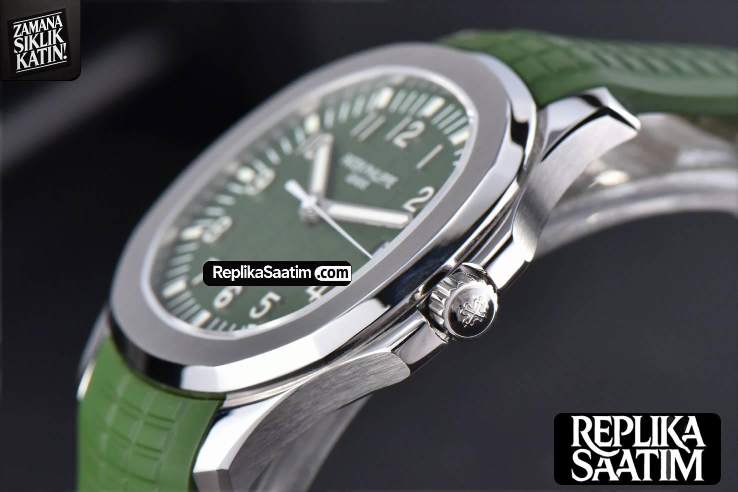 Aquanaut 5168 42mm ZF Green Dial Green Rubber Strap A324 -08