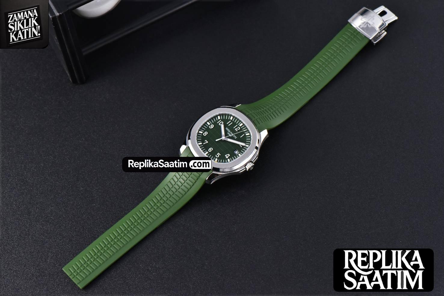 Aquanaut 5168 42mm ZF Green Dial Green Rubber Strap A324 -11