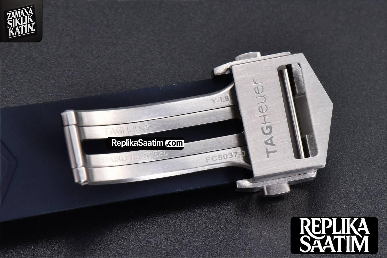 Aquaracer 300M 41mm OF Purple Dial Blue Rubber Strap -18