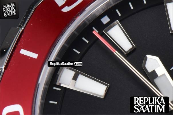 Aquaracer 300M 41mm OF Red Bezel Black Dial SS Bracelet SW200 -07