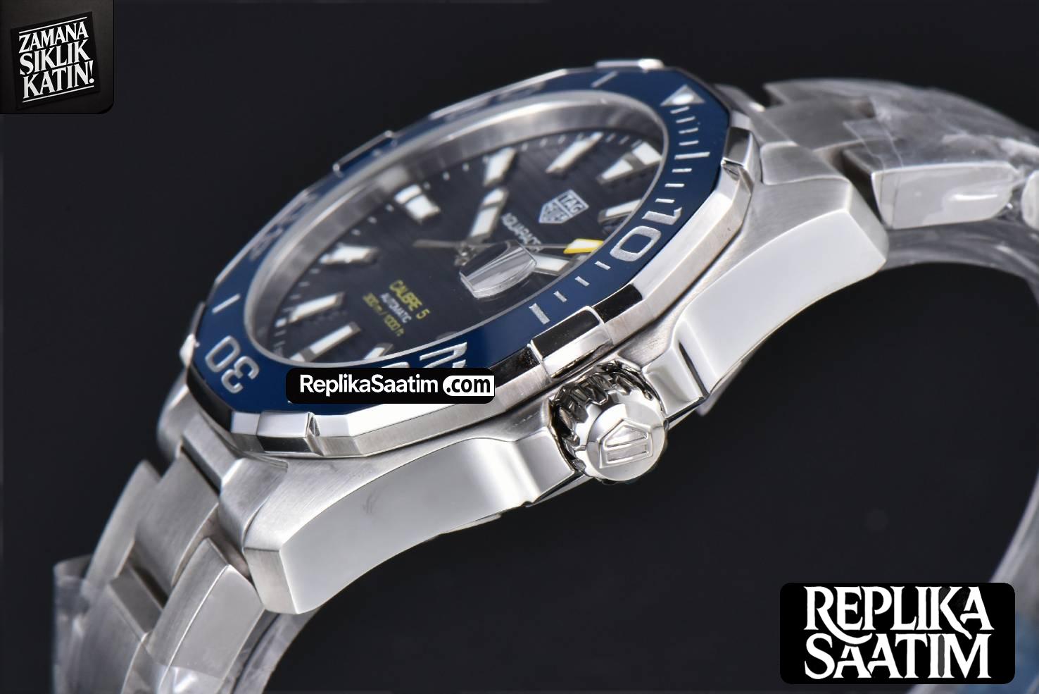 Aquaracer Caliber 5 43mm OF Blue Dial Silver Hand SS Bracelet SW200 -09