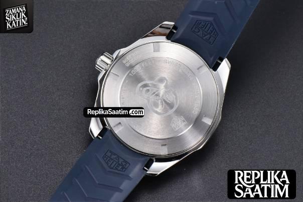 Aquaracer Caliber 5 43mm OF Dark Blue Dial Blue Rubber Strap SW200 -21