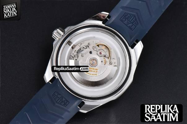 Aquaracer Caliber 5 43mm OF Dark Blue Dial Blue Rubber Strap SW200 -24