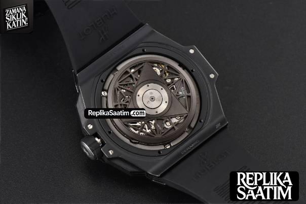 Big Bang Sang Bleu II 45mm ZF Black Ceramic Skeleton Dial Black Rubber Strap A1240 -17
