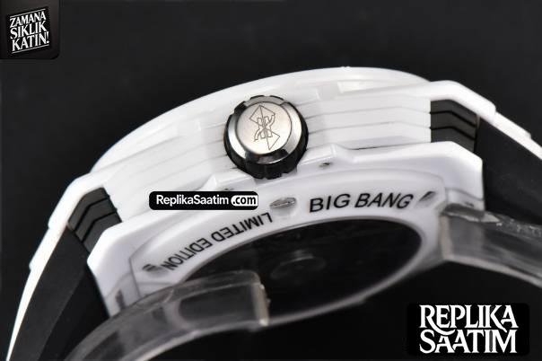 Big Bang Sang Bleu II 45mm ZF White Ceramic Skeleton Dial White Rubber Strap A1240 -12