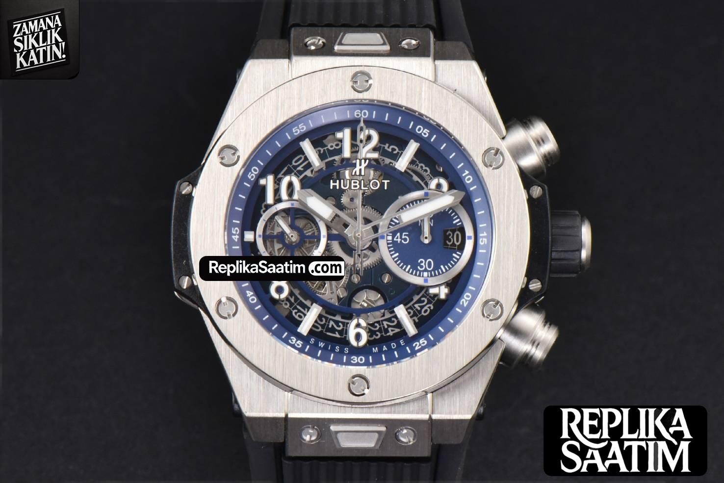 Big Bang Unico 45mm BBF Skeleton Dial Black Rubber Strap A1280 -01