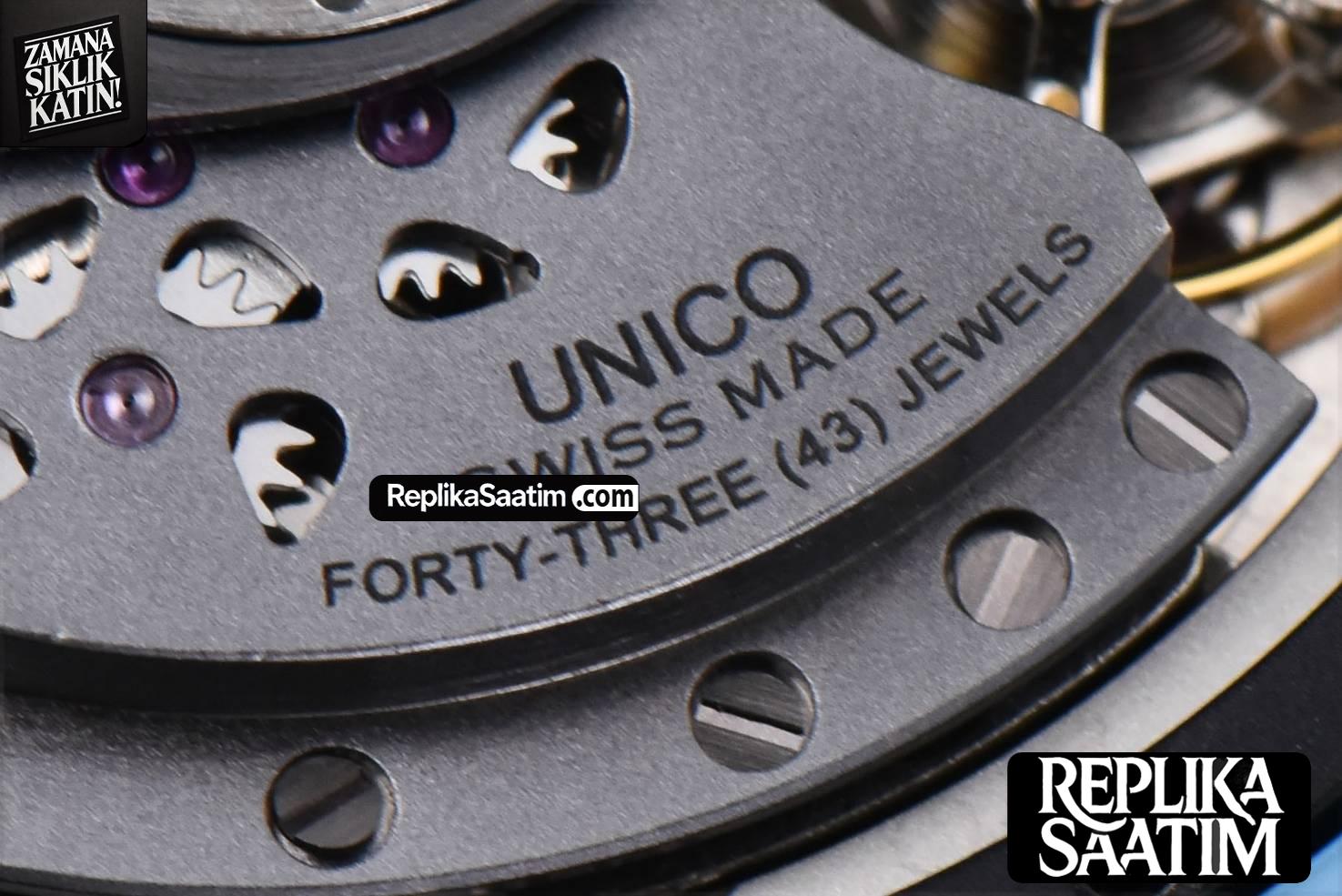 Big Bang Unico Blue Magic Ceramic 44mm BBF (ZF) Skeleton Dial Blue Rubber Strap A1280 -22