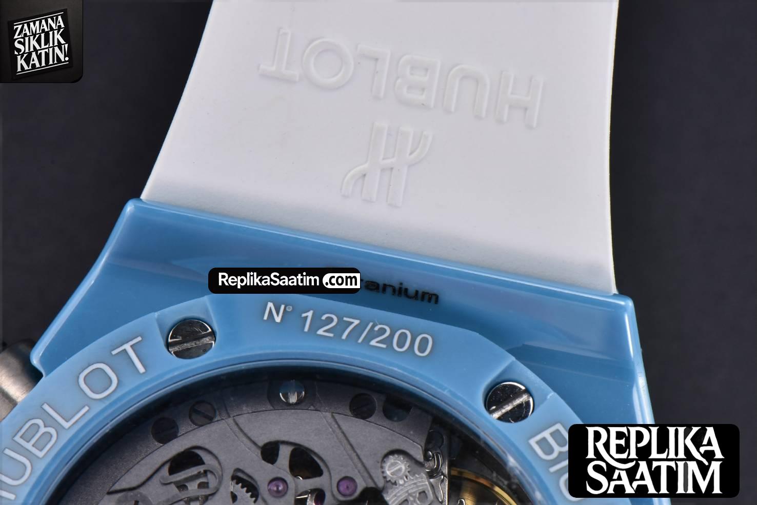 Big Bang Unico Blue Magic Ceramic 44mm BBF (ZF) Skeleton Dial Blue Rubber Strap A1280 -24