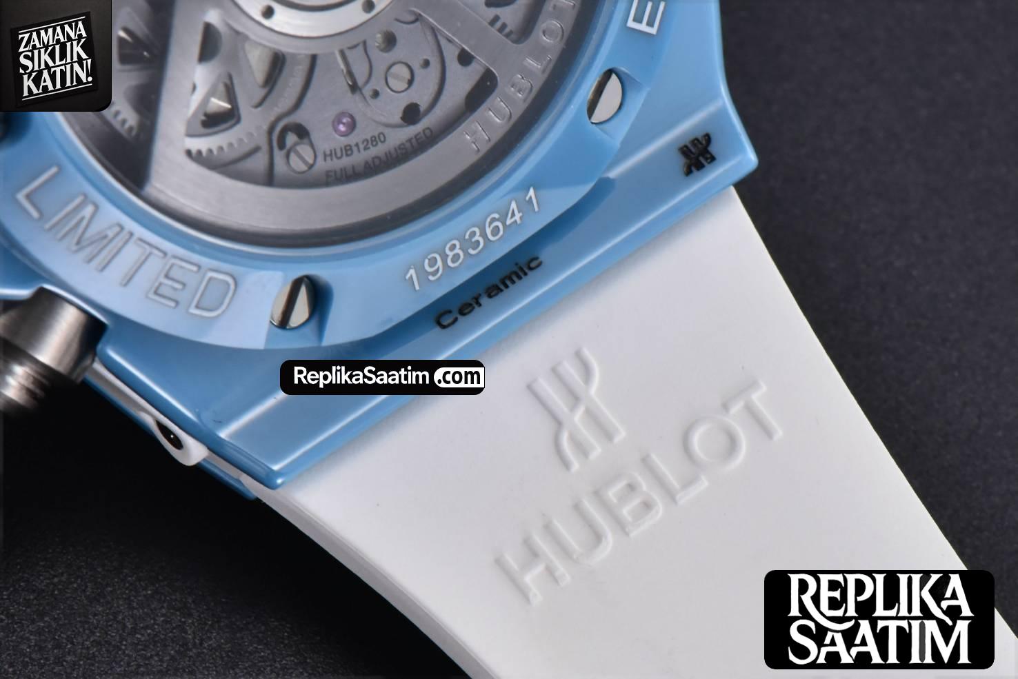 Big Bang Unico Blue Magic Ceramic 44mm BBF (ZF) Skeleton Dial Blue Rubber Strap A1280 -26