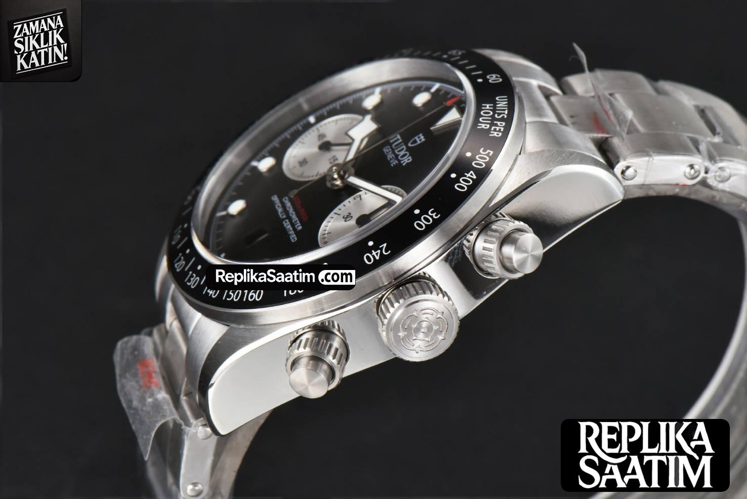 Black Bay Chrono 41mm TWSF Black Dial SS Bracelet A7750 -10