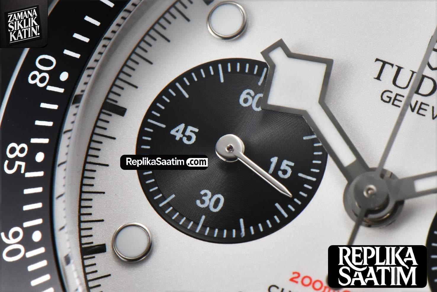 Black Bay Chrono 41mm TWSF White Dial SS Bracelet A7750 -05