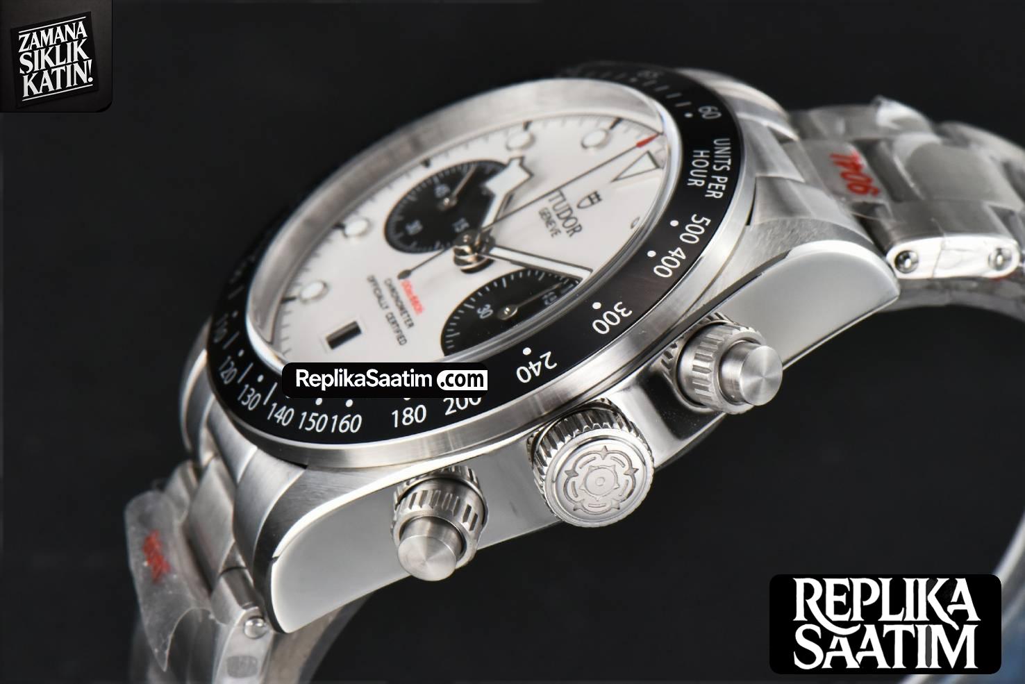 Black Bay Chrono 41mm TWSF White Dial SS Bracelet A7750 -10
