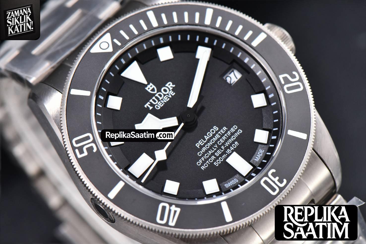 Black Pelagos 42MM ZF Gray Titanium Bracelet A2824 -09