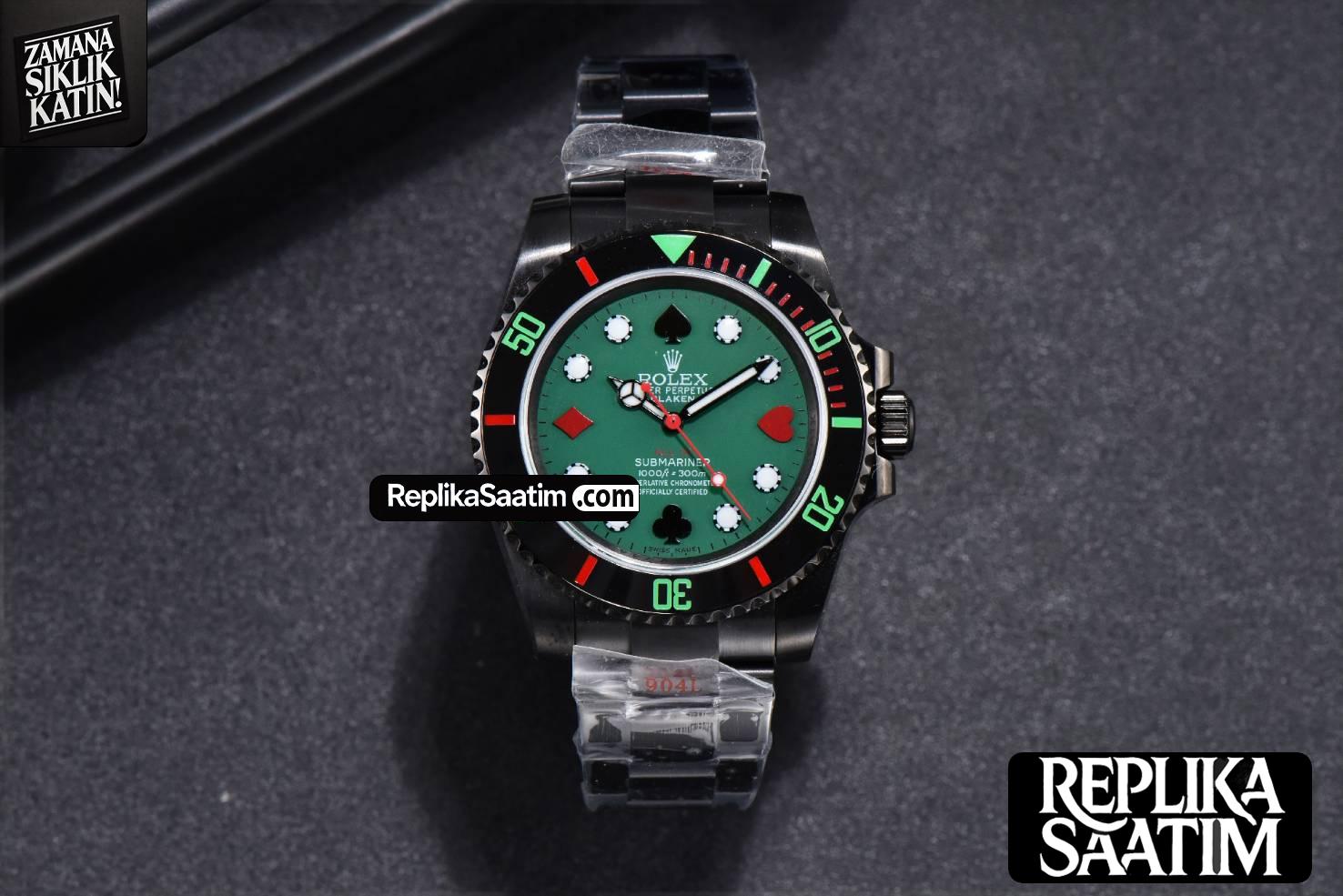 Blaken Submariner 116610 LN IPKF Green Dial PVD Bracelet A2836 -02