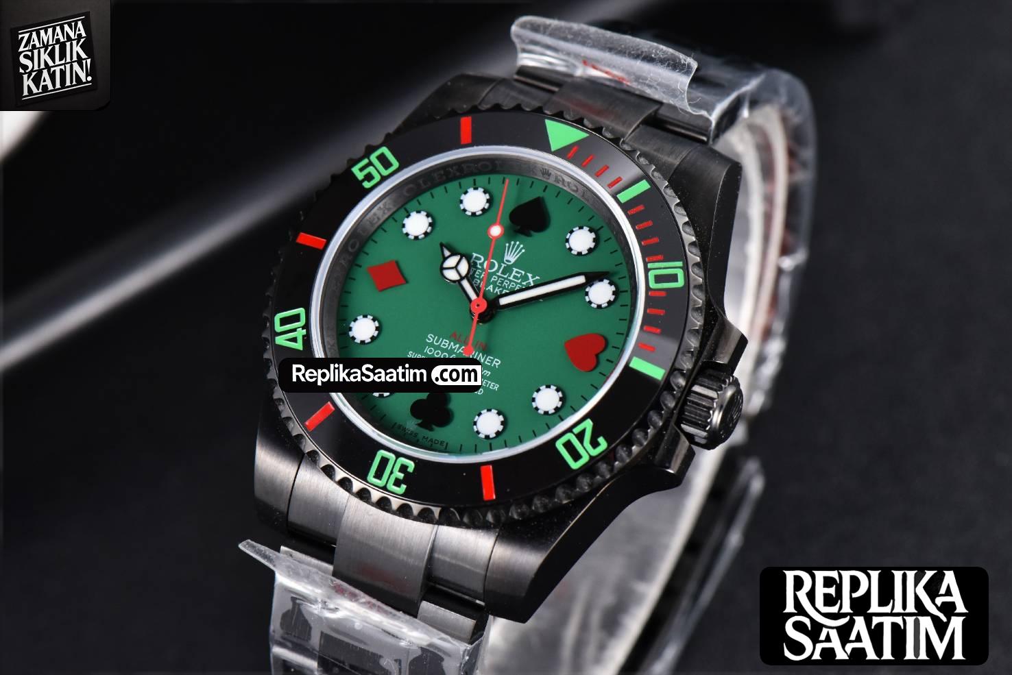 Blaken Submariner 116610 LN IPKF Green Dial PVD Bracelet A2836 -16