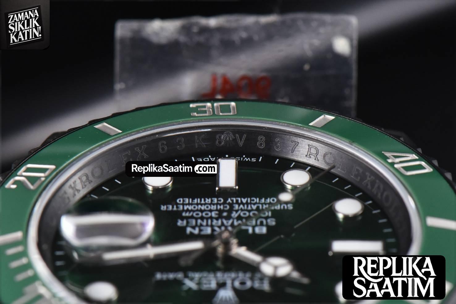 Blaken Submariner 116610 LV IPKF Green PVD Bracelet A2836 -14