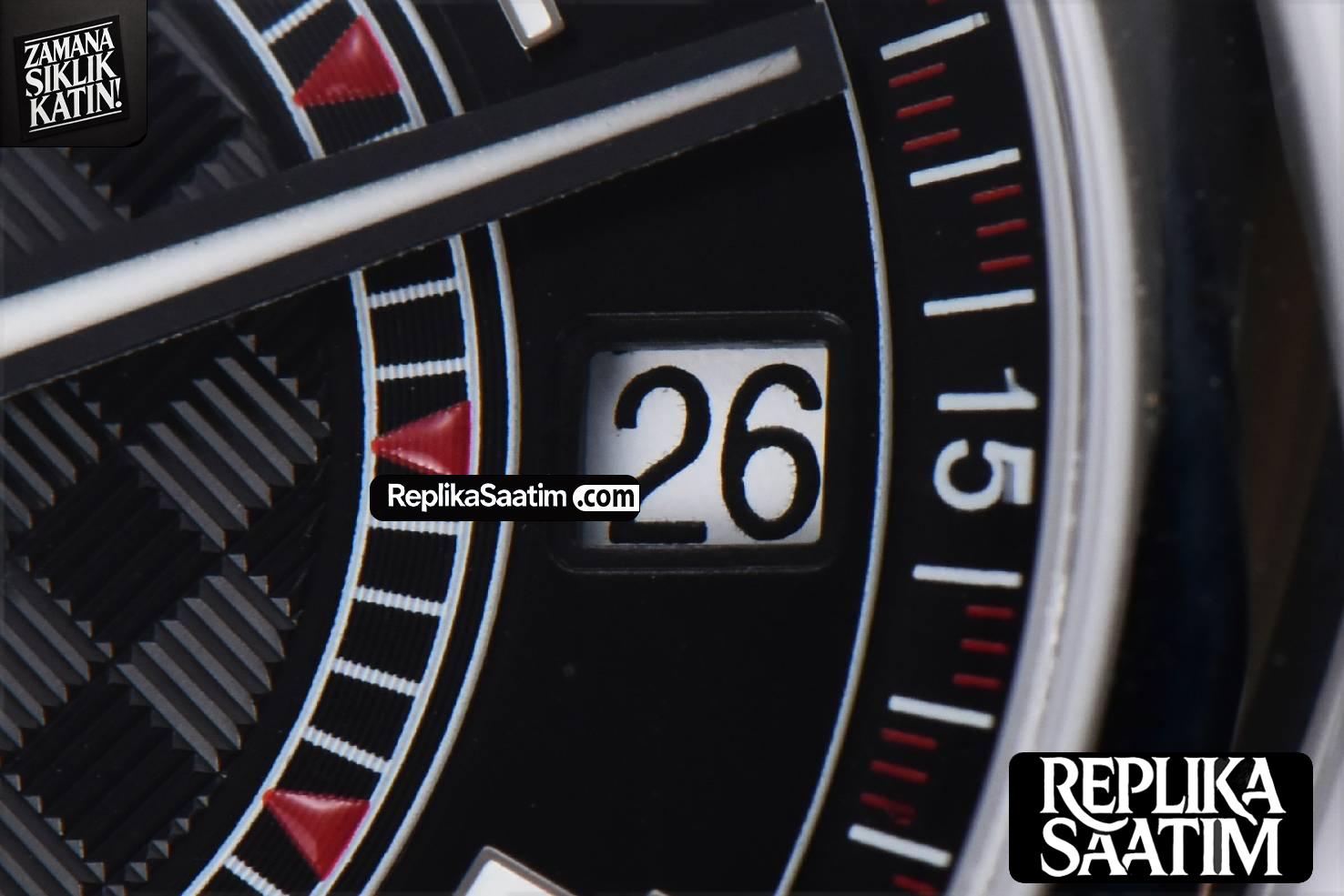 Calatrava 6007G 40mm ZF Black Dial Red Hand Nylon Strap 9015 -07
