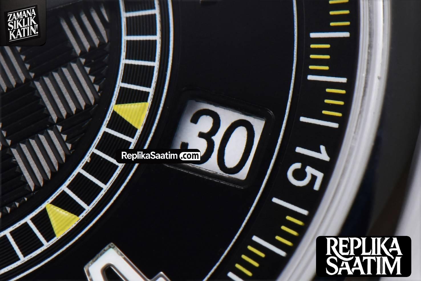 Calatrava 6007G 40mm ZF Black Dial Yellow Hand Nylon Strap 9015 -06