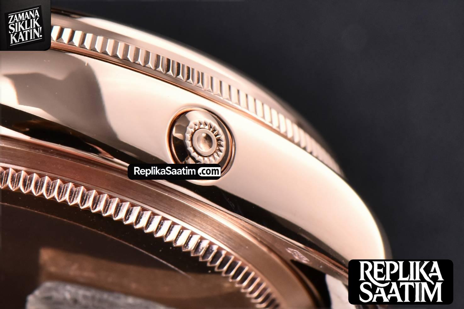 Cellini 50535 40mm Moonphase RG white dial KZF Asia 3195 Mod -11