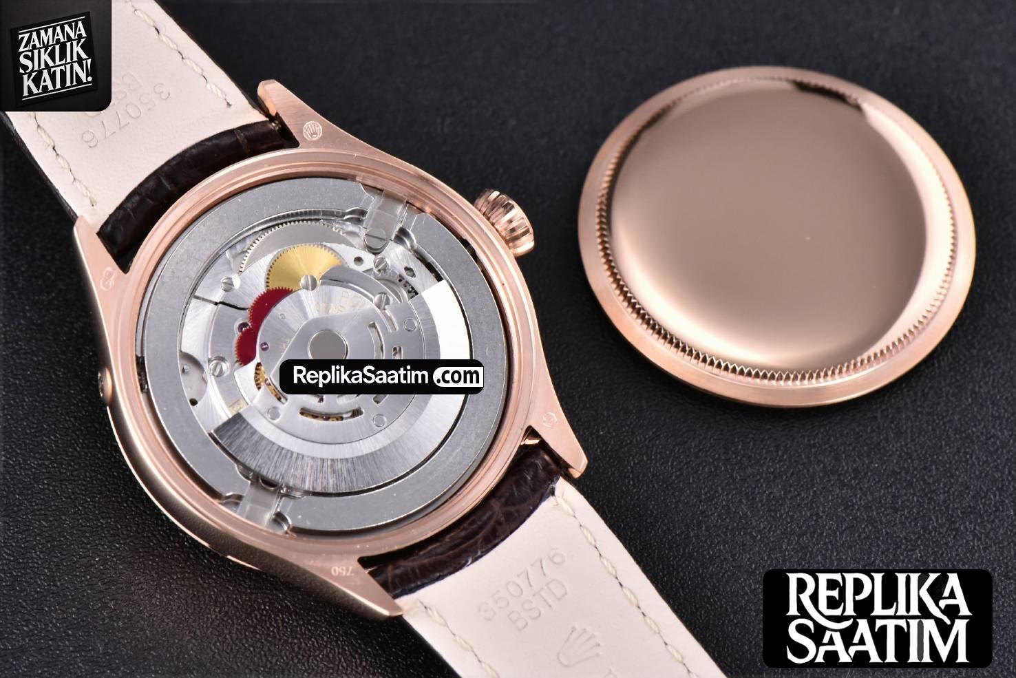 Cellini 50535 40mm Moonphase RG white dial KZF Asia 3195 Mod -26