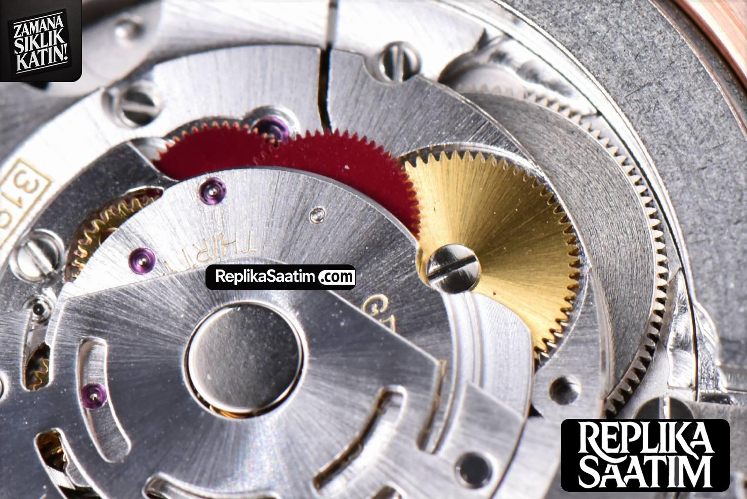Cellini 50535 40mm Moonphase RG white dial KZF Asia 3195 Mod -29