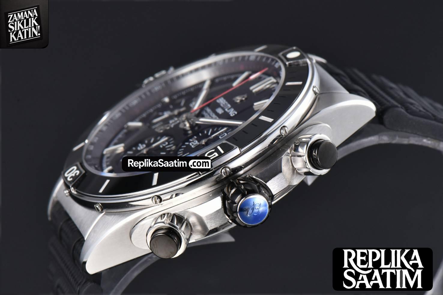 Chronomat B01 44mm BLSF Black Bezel Black Dial Rubber Strap 7750 -10