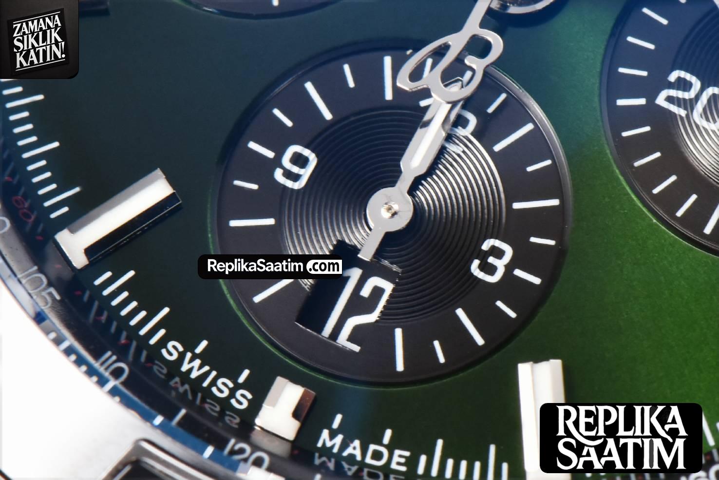 Chronomat B01 44mm BLSF Black Bezel Green Dial Rubber Strap 7750 -07