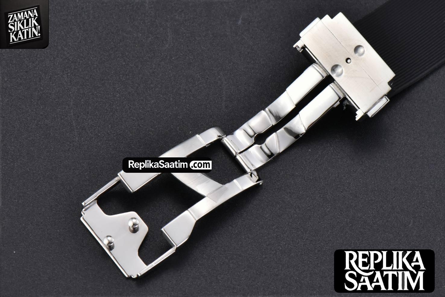 Classic Fusion 42mm RG/SS JJ+F Black Dial Black Rubber Strap A1110 -32