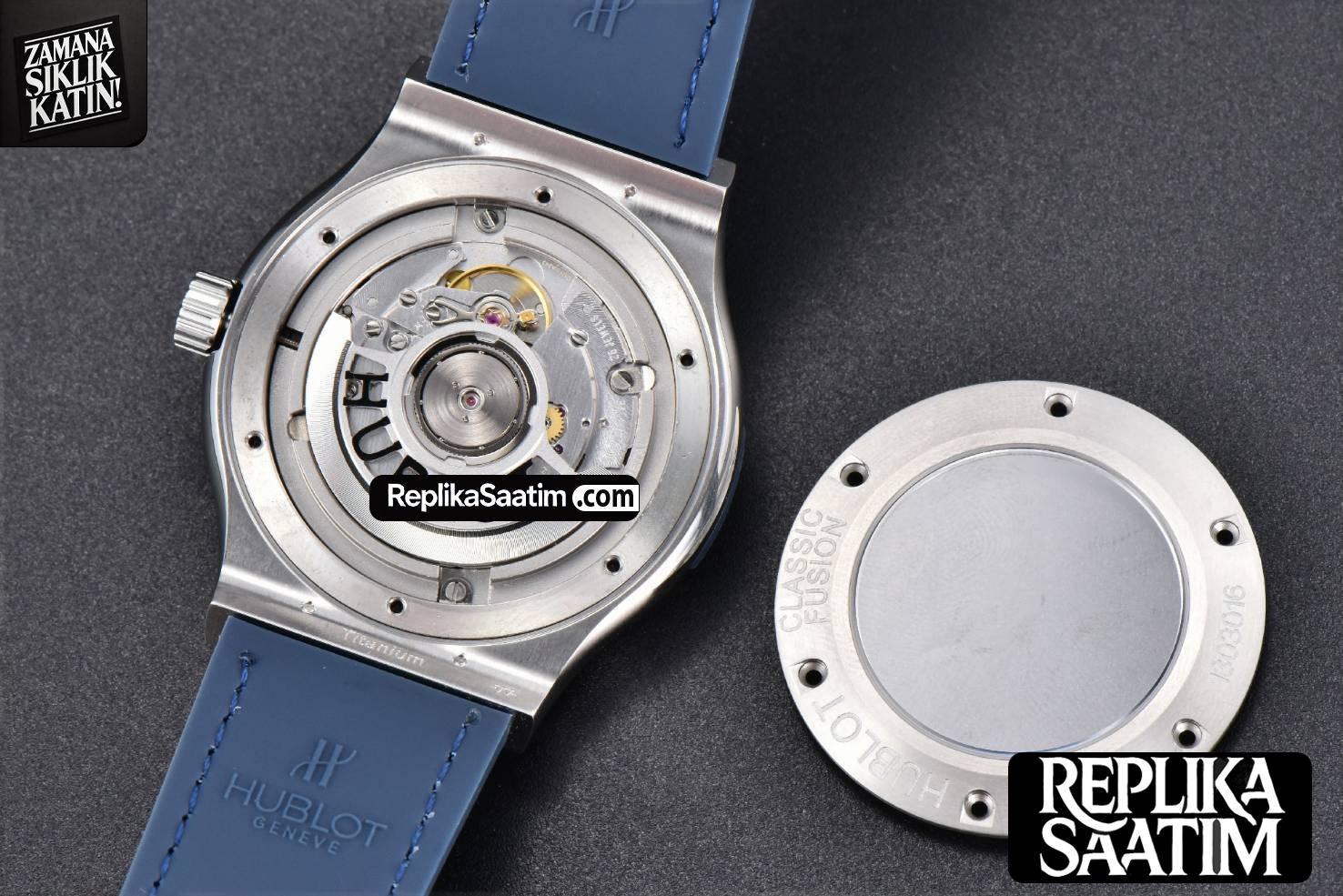 Classic Fusion 42mm SS JJ+F Blue Dial Blue Leather Strap A1110 -21
