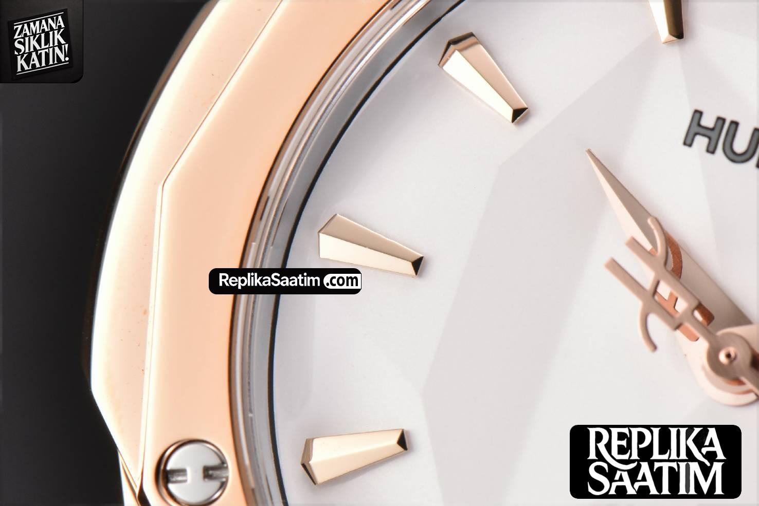 Classic Fusion Orlinski 40mm APSF RG White Faceted Dial White Rubber Strap A2892 -05