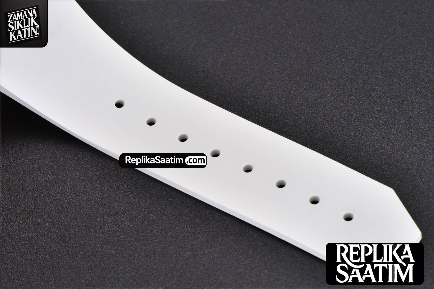 Classic Fusion Orlinski 40mm APSF RG White Faceted Dial White Rubber Strap A2892 -25