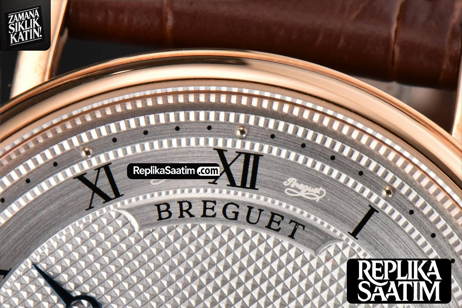 Classique 5177 38.5mm LTF RG White Dots Dial Roma Marker Brown Leather Strap MY9015 -04