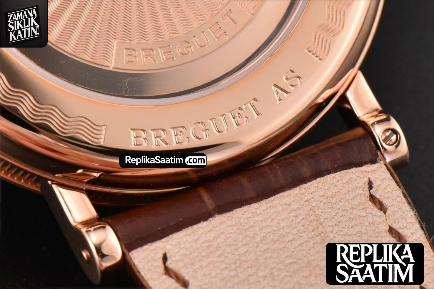 Classique 5177 38.5mm LTF RG White Dots Dial Roma Marker Brown Leather Strap MY9015 -22
