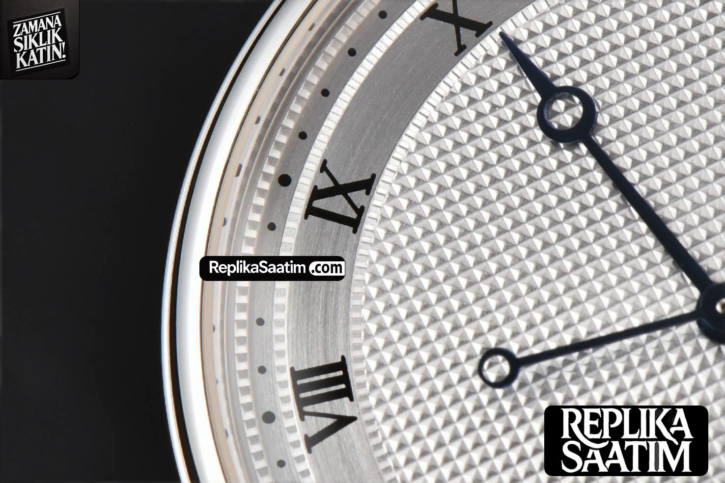 Classique 5177 40.5mm LTF White Dots Dial Roma Marker Black Leather Strap MY9015 -05