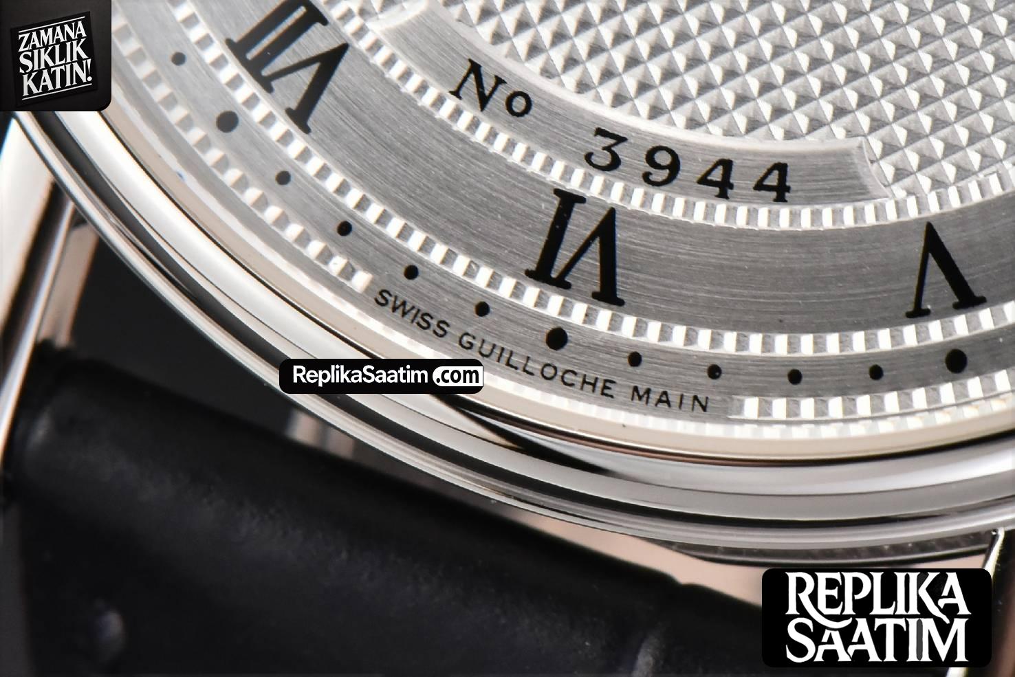 Classique 5177 40.5mm LTF White Dots Dial Roma Marker Black Leather Strap MY9015 -06