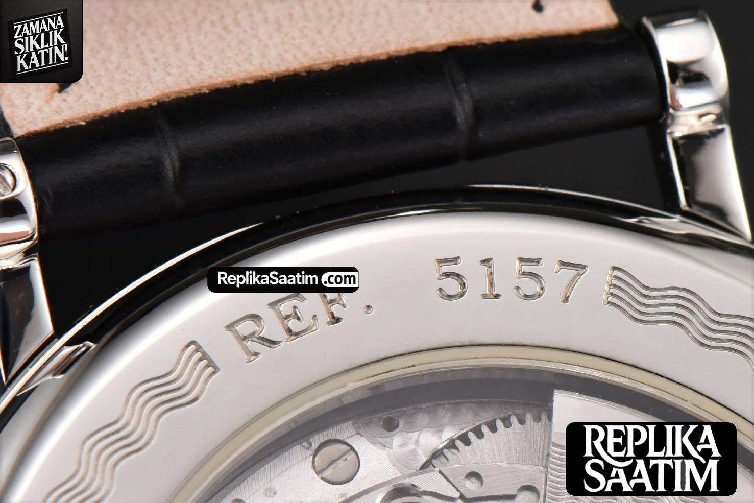 Classique 5177 40.5mm LTF White Dots Dial Roma Marker Black Leather Strap MY9015 -20